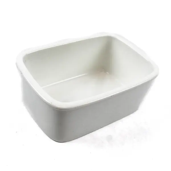 Sweeese White Ceramic Stoneware Rectangular Bakeware Dish 4x6x2.5 in