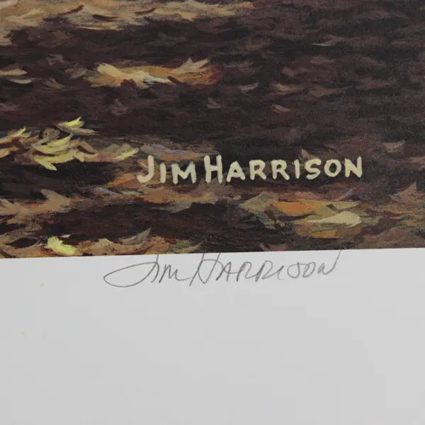 1980 Jim Harrison Signed L.E. Unpainted Covered Bridge Print 284/1500