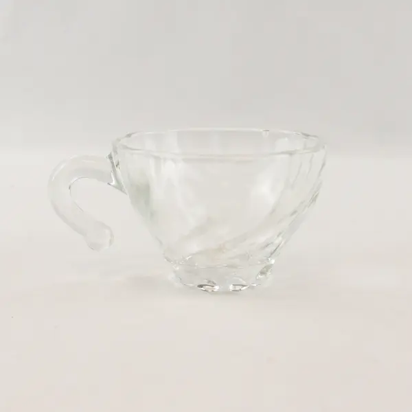 Hazel Atlas Clear Swirl Punch Snack Cup Replacement Open Handle