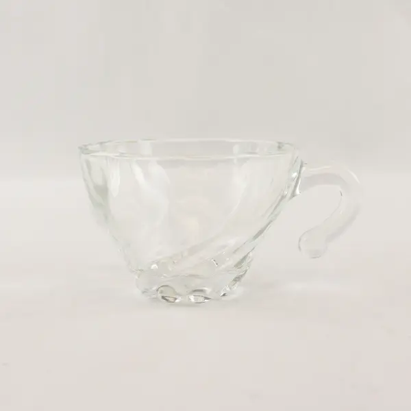 Hazel Atlas Clear Swirl Punch Snack Cup Replacement Open Handle