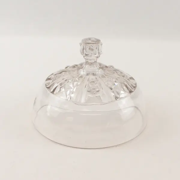 Vintage Clear Pressed Glass Dome Lid Butter Cheese Dish Replacement