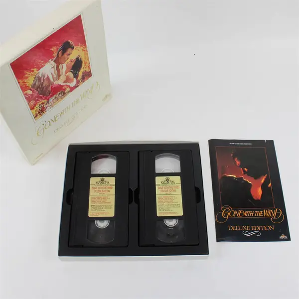 Gone With the Wind VHS 1990 2-Tape Deluxe Edition Box Set
