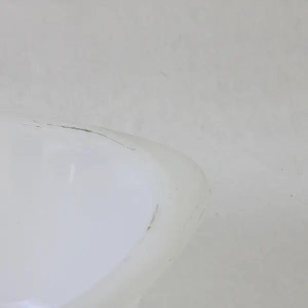 Vintage Glasbake White Oval Casserole Dish Mod Desert Flower Green Blue