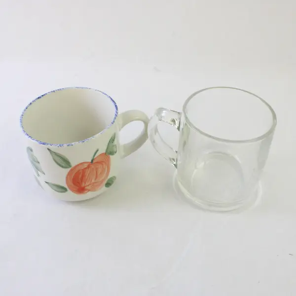 Lot of 2 Coffee Mugs Personalized Jim Linda Fruit Ceramic
