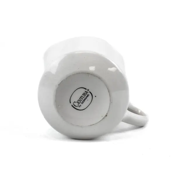 Centura by Corning White Ceramic Creamer Pitcher Mid Century Modern
