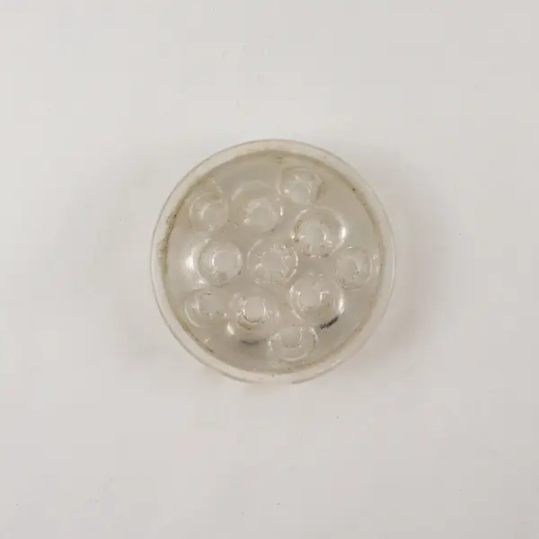 Vintage Glass Flower Frog 11 Holes - 3.5"