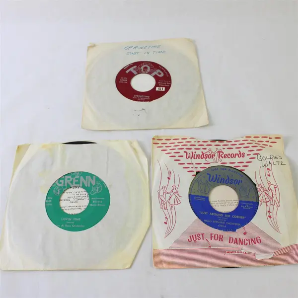 Lot of 3 45 RPM Vinyl Records Al Russ Orchestra Memo Bernabei Orchestra