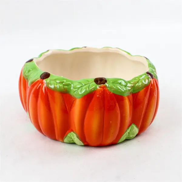 Royal Norfolk Pumpkin Candy Bowl Halloween Autumn Fall Decorative Dish