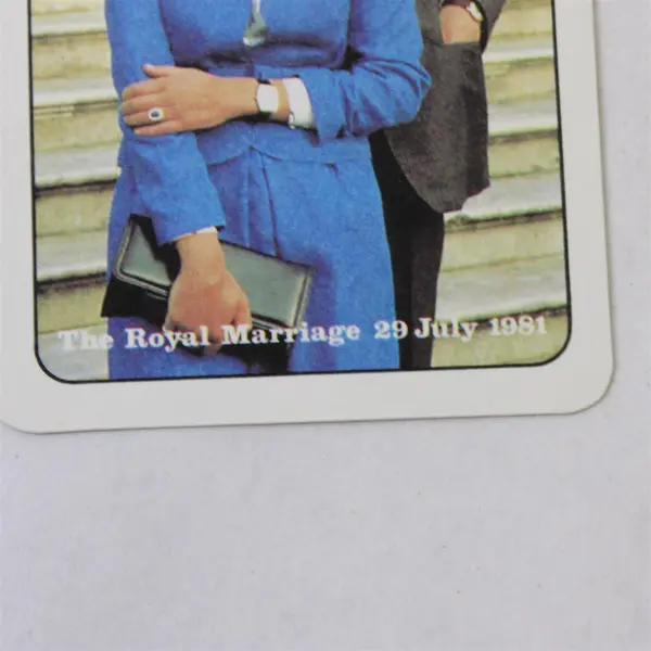 Vintage 1981 Prince Charles & Lady Diana Wedding Swap Playing Card Bridge