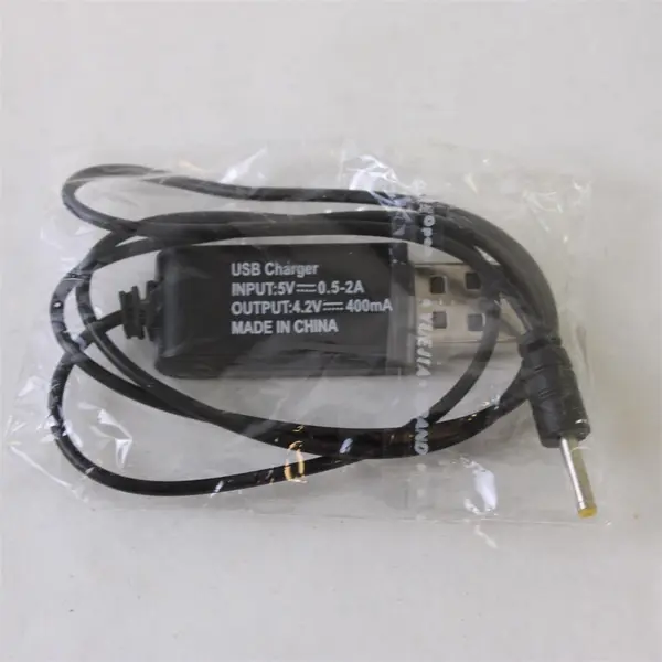 Unbranded Black USB Charger Power Only Cable 4.2V 400mA Untested