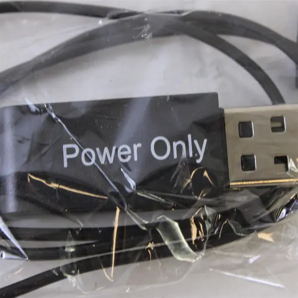 Unbranded Black USB Charger Power Only Cable 4.2V 400mA Untested
