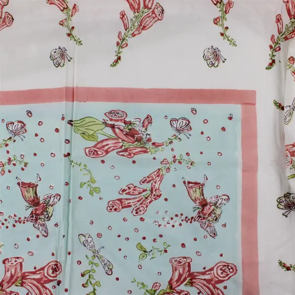 Couleur Nature By Bruno Lamy Fairies & Dragonflies Fabric Tablecloth 59" x 86"