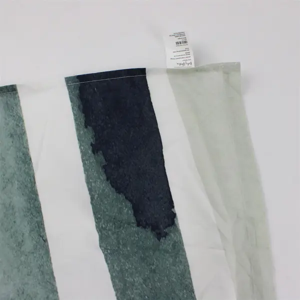 Crate & Barrel Kelly Ventura Blue/White Kasura Stripe Shower Curtain 72" x 72"