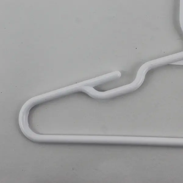 Lot of 14 White Plastic Children's Clothes Hangers Closet Organization