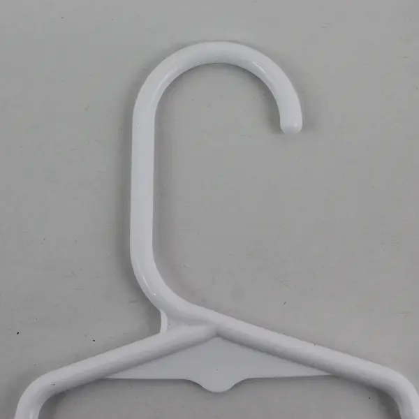 Lot of 14 White Plastic Children's Clothes Hangers Closet Organization