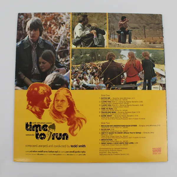 Tedd Smith Time To Run Love Is All Around 12" Vinyl Soundtrack