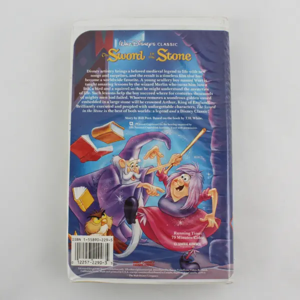 Disney's The Sword in the Stone VHS Tape 1998, #229