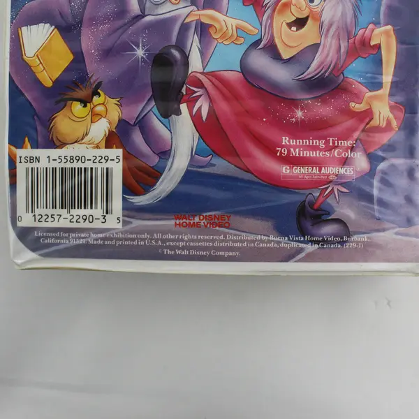 Disney's The Sword in the Stone VHS Tape 1998, #229