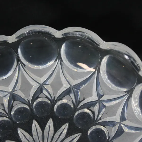 Set of 4 Nachtmann Anglia 6in Clear Glass Shallow Bowls/Dishes