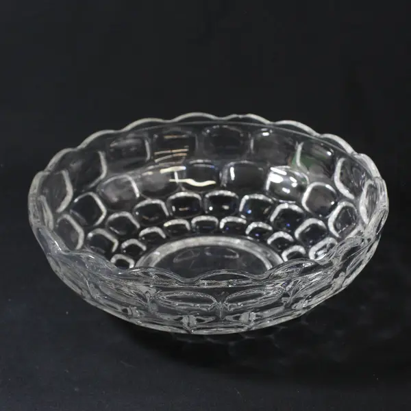 Vintage Federal Glass Yorktown Colonial 9.5” Salad Serving Bowl