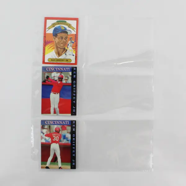 Mixed Lot of 3 Vintage Baseball Cards Ken Griffey Jr. Mariners Reds