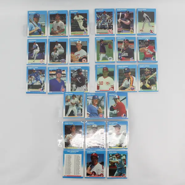 Lot of 47 Fleer Baseball Update Set Trading Cards 1987