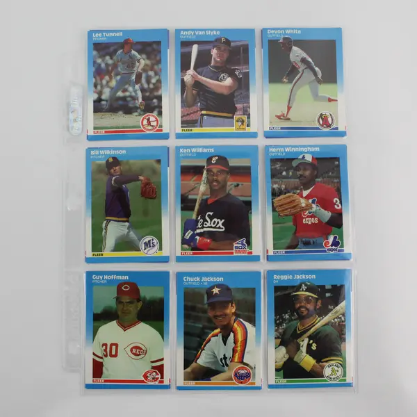 Lot of 47 Fleer Baseball Update Set Trading Cards 1987