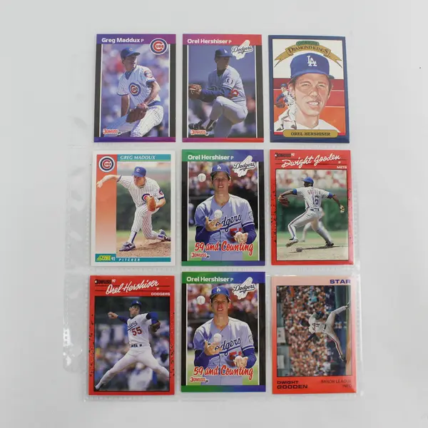 Mixed Lot of 18 Vintage National League Baseball Trading Cards 1986-1992
