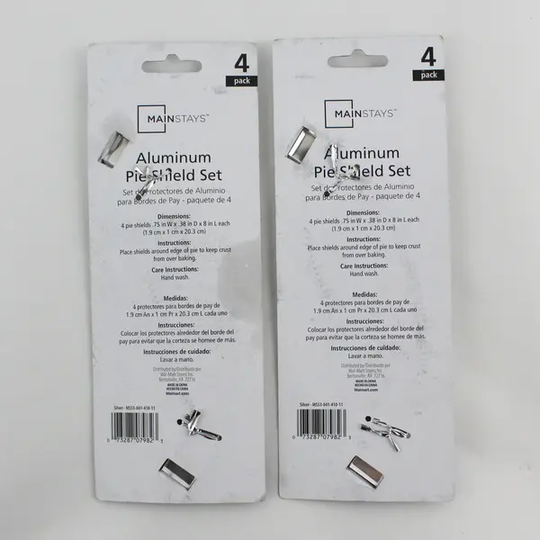 NIP 2 Sets Mainstays Aluminum Pie Shields