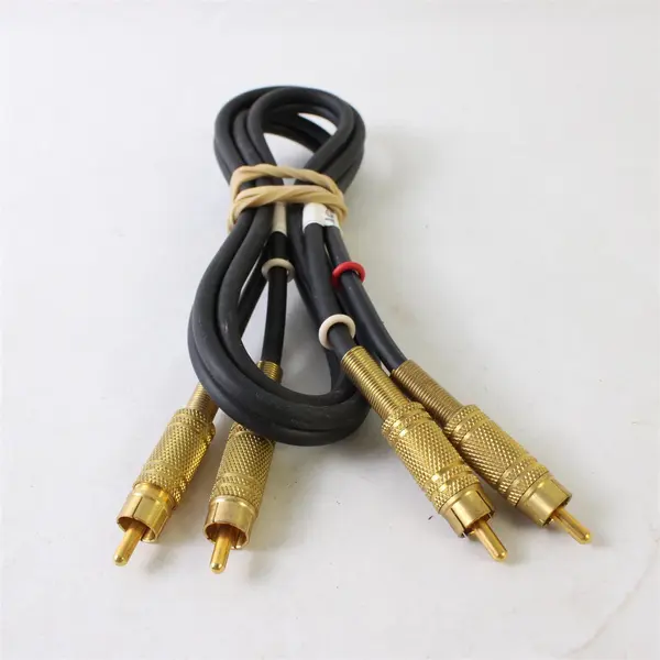 Unbranded Stereo RCA Audio Cable Male to Male Gold Plated 3 Ft Used