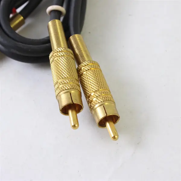 Unbranded Stereo RCA Audio Cable Male to Male Gold Plated 3 Ft Used