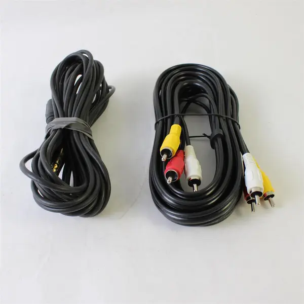 Lot of 2 RadioShack 3.5mm Audio Extension RCA Composite AV Cables 