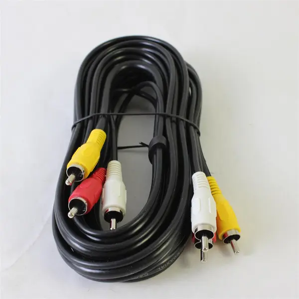 Lot of 2 RadioShack 3.5mm Audio Extension RCA Composite AV Cables 