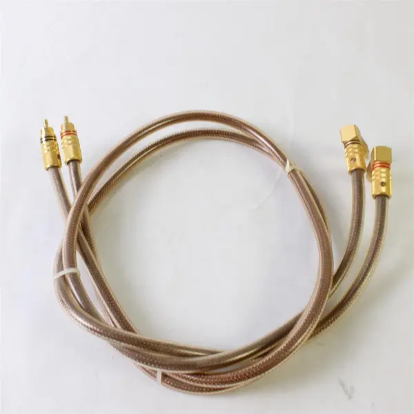 RCA Interconnect Cables for Audio Amplifiers Gold Plated Copper