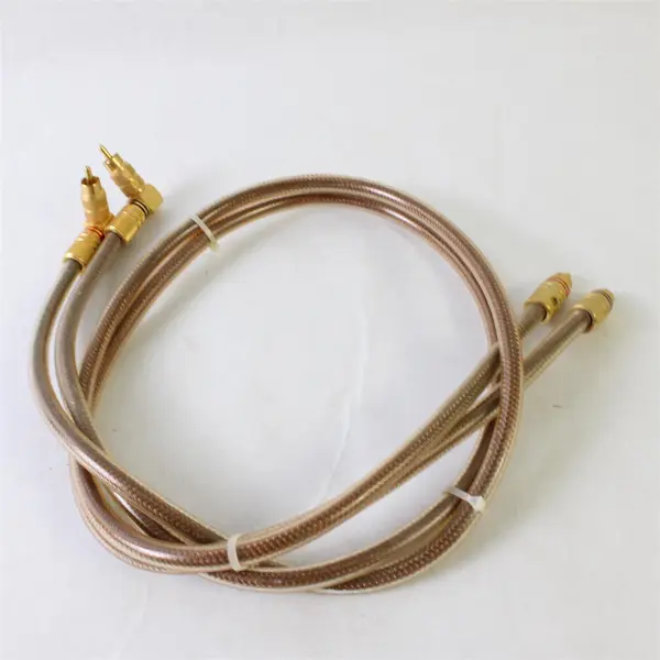 RCA Interconnect Cables for Audio Amplifiers Gold Plated Copper