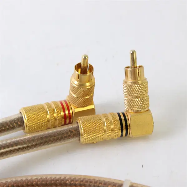 RCA Interconnect Cables for Audio Amplifiers Gold Plated Copper