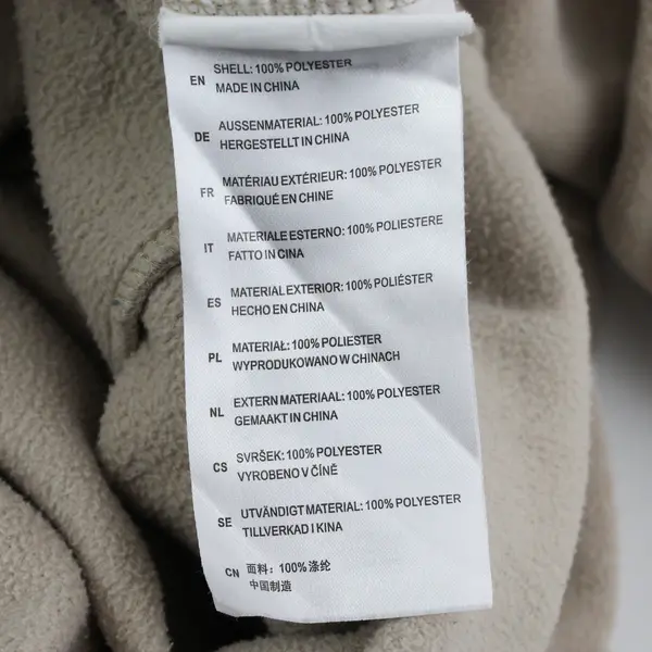 33000 Ft Beige Fleece Zip-Up Outdoor Jacket Women's Small