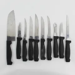 SharpsU 2000 Stainless Steel Mixed Kitchen Cutlery Lot Used