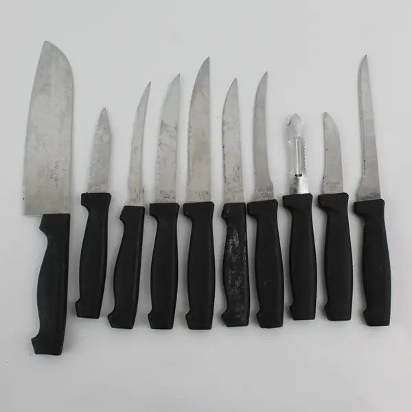 SharpsU 2000 Stainless Steel Mixed Kitchen Cutlery Lot Used
