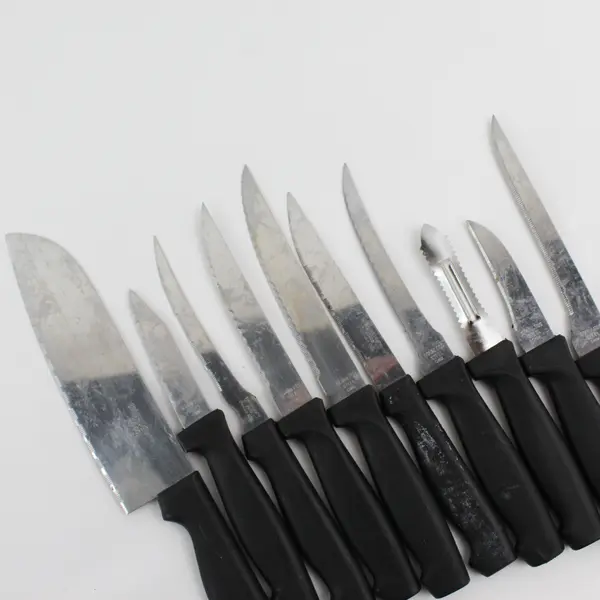 SharpsU 2000 Stainless Steel Mixed Kitchen Cutlery Lot Used