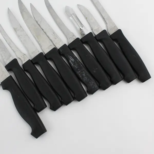 SharpsU 2000 Stainless Steel Mixed Kitchen Cutlery Lot Used