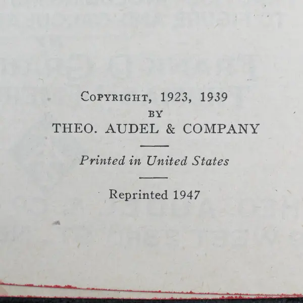 Audels Carpenters Builders Guide Vol 2 Frank D Graham 1947 Reprint Hardcover
