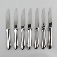 Lot of 7 Oneida Stainless Steel Dinner Steak Knives