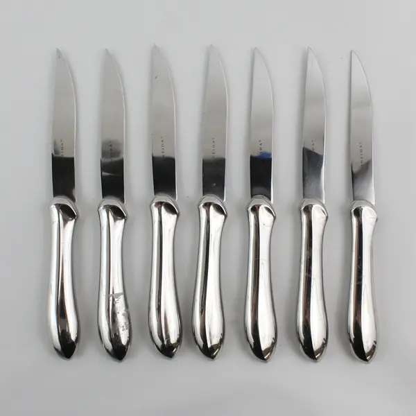 Lot of 7 Oneida Stainless Steel Dinner Steak Knives