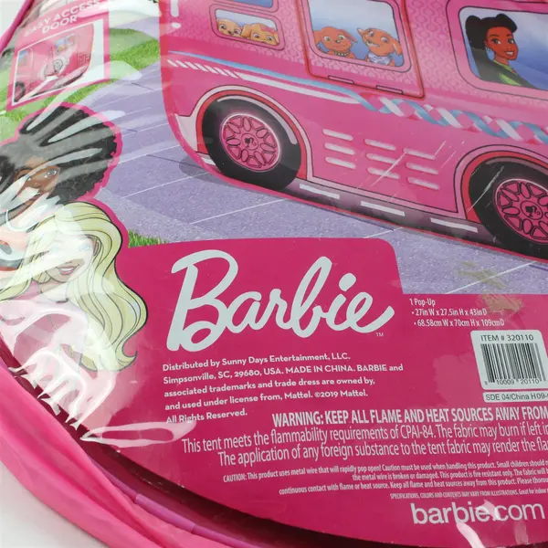 Barbie Pop-Up Dream Camper Play Tent 2019 #320110