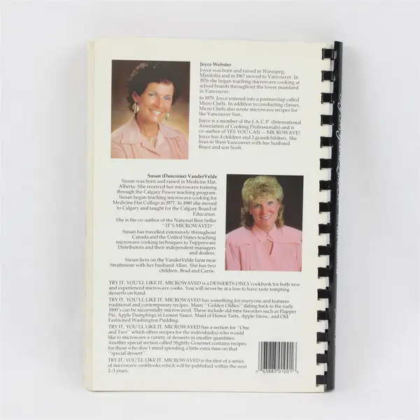 VTG Try It You'll Like It! Microwaved Susan VanderVelde Joyce Webster 1987 SB PB