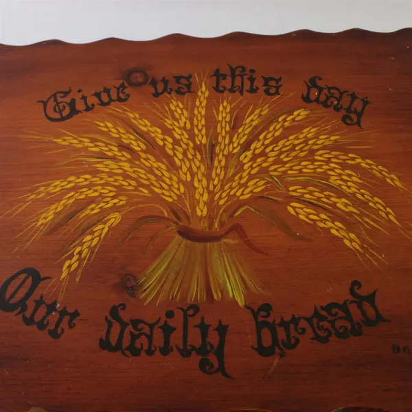 Vintage Wooden Wall Sign Give Us This Day Our Daily Bread