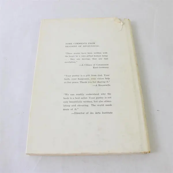 Carol Lynn Pearson Beginnings 1969 Hardcover Dust Jacket