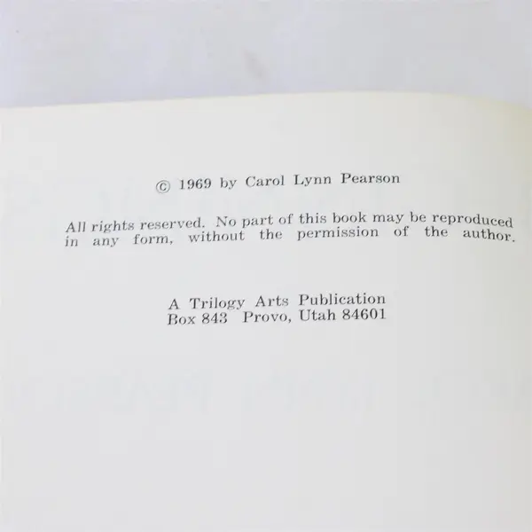 Carol Lynn Pearson Beginnings 1969 Hardcover Dust Jacket