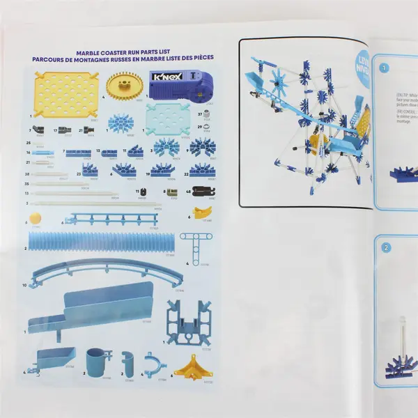 K'NEX 12467 Marble Coaster Run Instruction Book Only Paperback